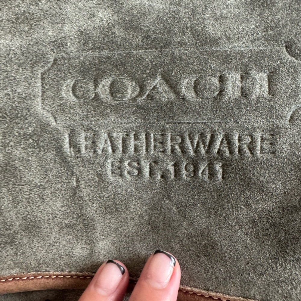 Vintage sax collection (c2004) Coach Leatherware Suede Bag